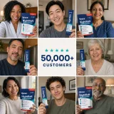 Diverse NightRaft customers holding the pouch or sachet